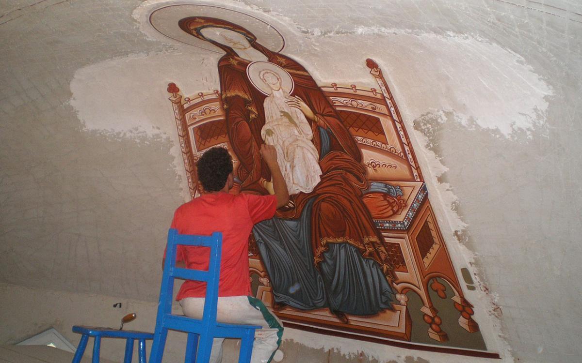 Biserica în timpul înnoirii